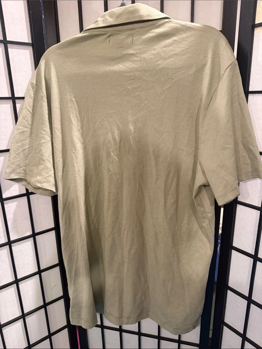 Banana Republic Men's Polo Shirt in Olive Green